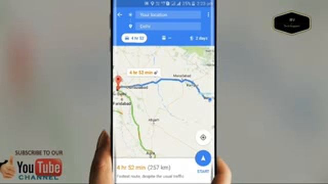 Get Best Way On Driving By Google Maps Directions Online Ofline Maps In Hindi Urdu