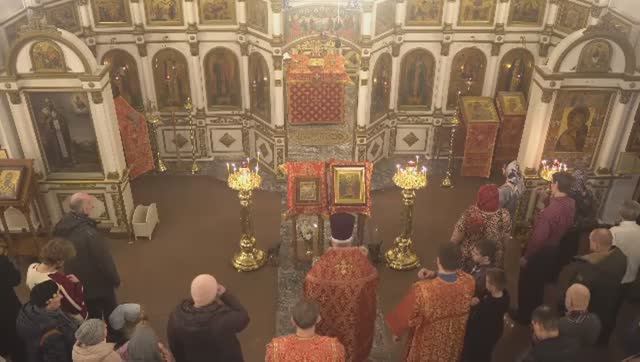Запись трансляции 8 февраля 17:00. Всенощное бдение смотреть онлайн