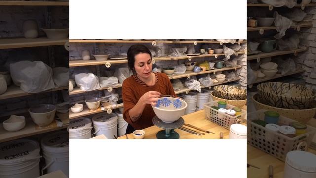 Como pintar una pieza de cerámica en crudo смотреть онлайн