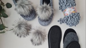 Набор для вязания тапочек на Ozon
