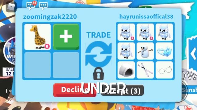 Only trading giraffe in adopt me!!😱😱 смотреть онлайн