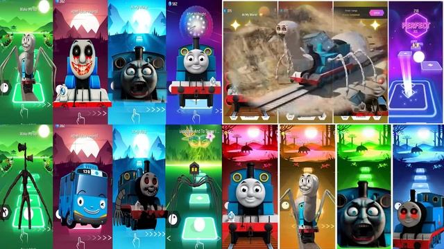 Team Thomas: Train Exe 🆚 Evil Thomas 🆚 Spider Thomas 🆚 Thomas TheTrain