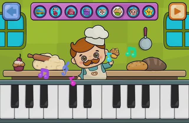 Нашему повару нужна музыка, чтоб приготовить вкусную еду! Игры и мультики для малышей. смотреть онлайн