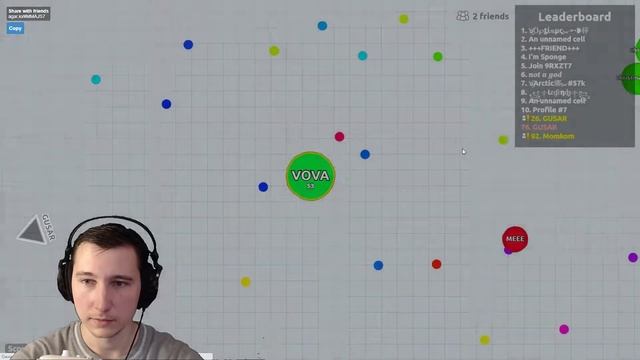 БЕРЕМ ТОП-5 В AGARIO | AGAR.IO смотреть онлайн