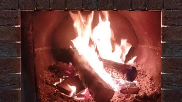 Камин с огнем обои для атмосферы, треск дров 1 час смотреть онлайн
