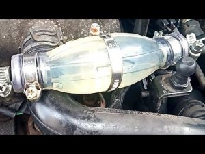Установка силиконовой груши подкачки топлива 1.8 tdci