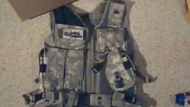 Tactical Crossdraw Military Cross Draw Vest wPistol Belt ACU Camo смотреть онлайн