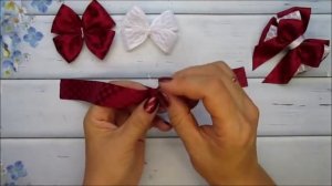 🎀 Стильные бантики для школы 🎀 Канзаши 🎀 Ribbon bow Kanzashi 🎀 Hand мade 🎀 DIY