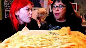 Мукбанг | Пирог с мясом и картошкой | Обжор Асмр