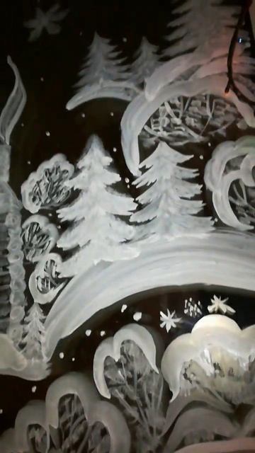 Новогодняя роспись по стеклу #узоры#росписьигрушек#новогодниеподелки#рисунокакварелью