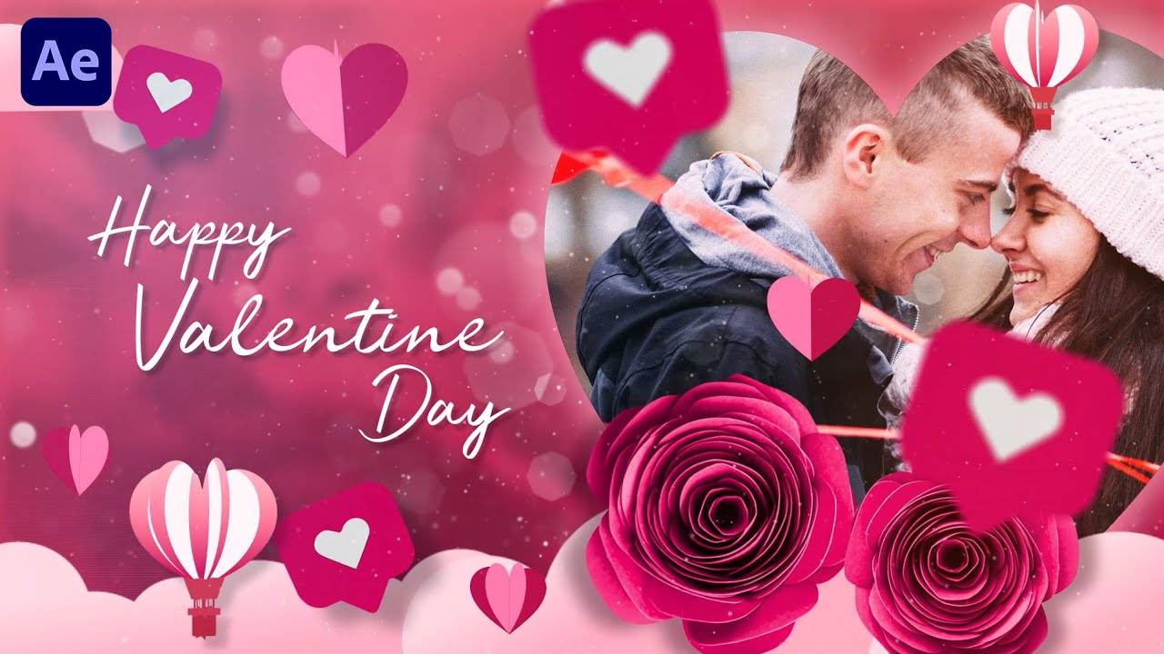 Специальное слайд-шоу на День Святого Валентина ｜ Урок по After Effects ｜ Эффект для Вас смотреть онлайн