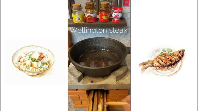 Miniature Cooking-What's the difference between a regular steak and a Wellington steak? смотреть онлайн