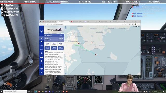 [MSFS] Oslo to Helsinki Vantaa - Leonardo MD-82 Finnair｜Drawyah смотреть онлайн