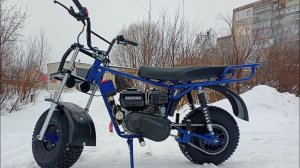 Готовый самодельный мотоцикл,выезд отправка процесс сборки