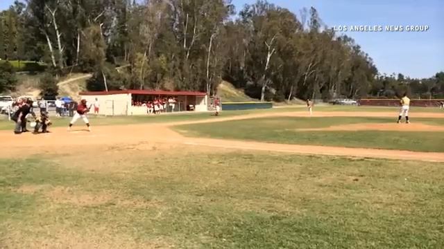 A wild pitch puts runners at second and third for La Serna in the third inning Wednesday. смотреть онлайн