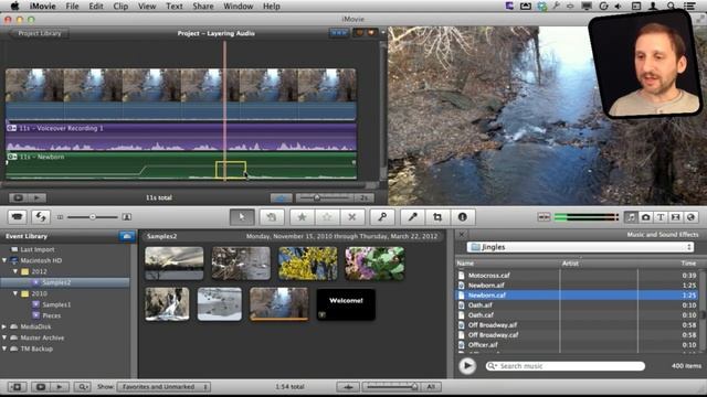 Handling Multiple Layers Of Audio In iMovie 11 (MacMost Now 824) смотреть онлайн