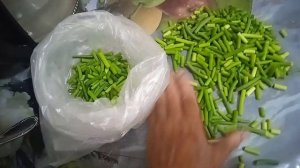 Замораживаю  Стрелки ЛУКА и ЧЕСНОКА на Зиму!!!  ПРОСТО и БЫСТРО!!!  11 июня 2024г.