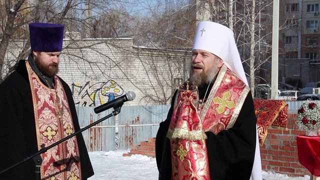 Освящение закладного камня храма Новомучеников и Исповедников Воронежских смотреть онлайн