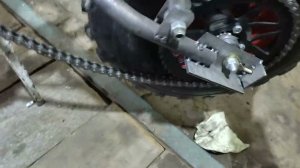 Самодельный мотоцикл с двигателем от мотоблока/минибай собрал мотор и вариатор запуск