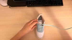 Cпособ шнуровки обуви "Простая прямая шнуровка"