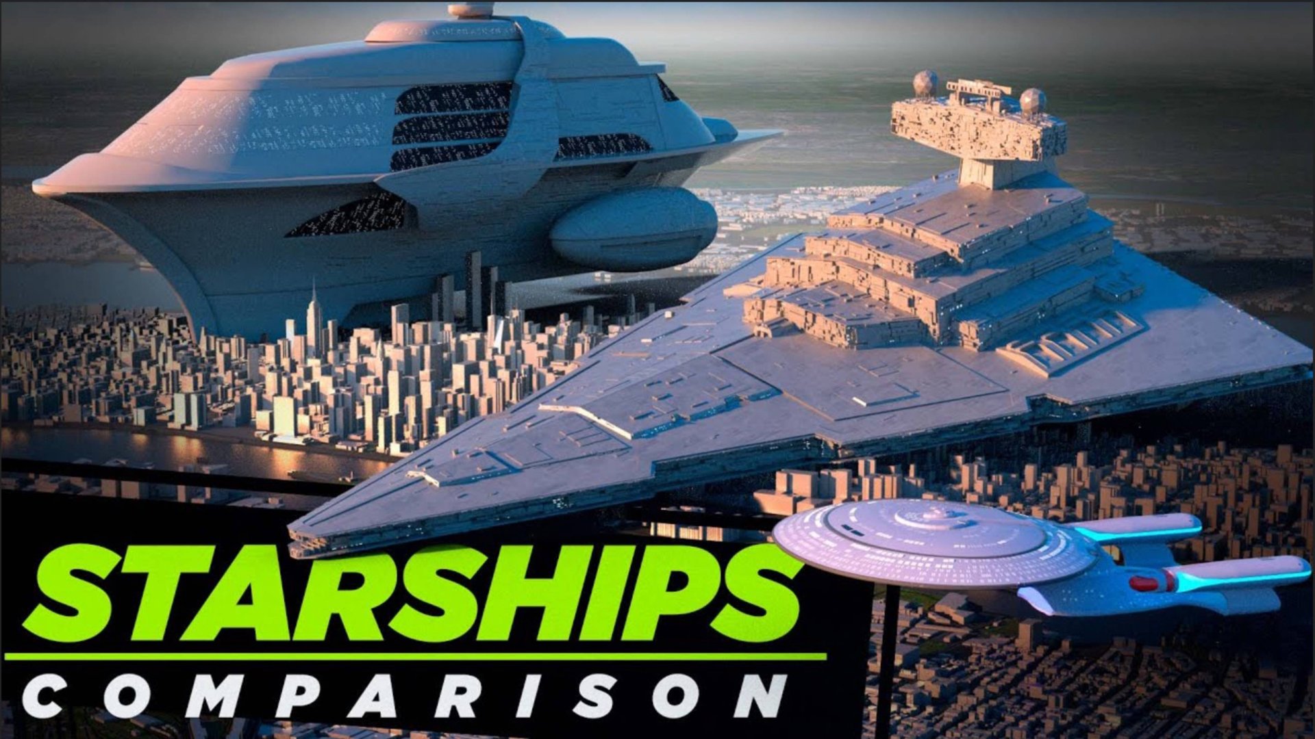 Сравнение самых больших космических кораблей. Реальных и из Фильмов и Игр смотреть онлайн