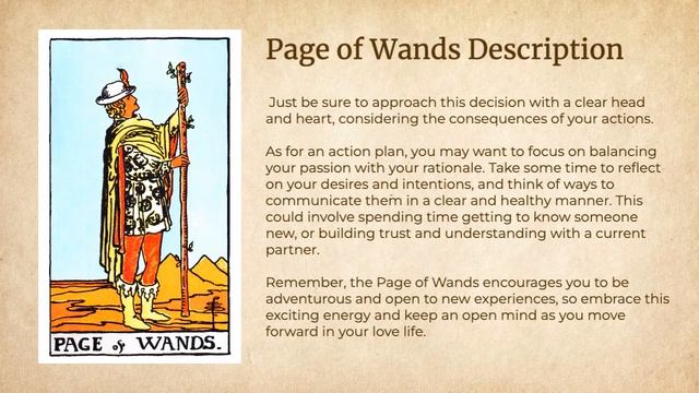 Page of Wands Card in Love Reading💛TAROT MEANINGS смотреть онлайн
