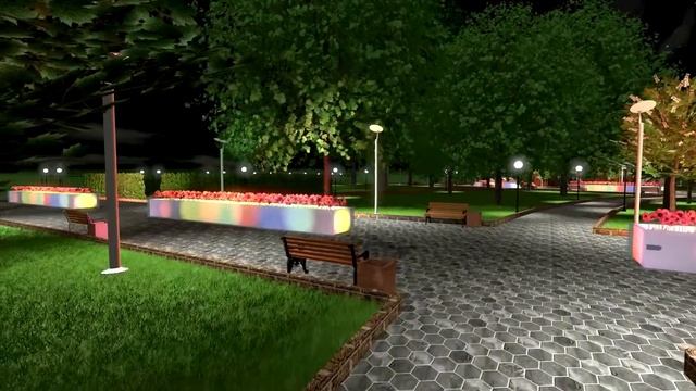 3Design Walkthrough | City park "Orlenok" смотреть онлайн