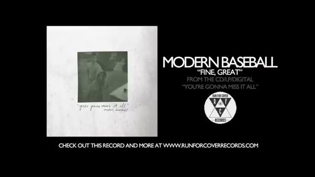 Modern Baseball - Fine, Great (Official Audio) смотреть онлайн