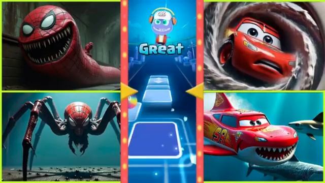 Зараженный человек-паук 🕷️🕸️ 🆚 Маккуин монстр 🧪🕸️ смотреть онлайн