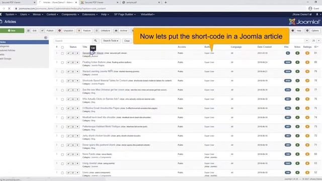 Secured PDF Viewer - Joomla Plugin смотреть онлайн