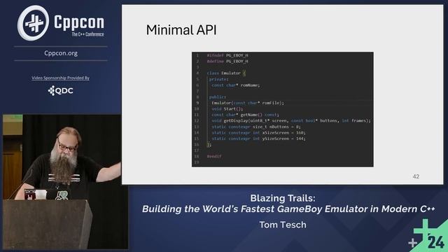 Blazing Trails: Building the World's Fastest GameBoy Emulator in Modern C++ - Tom Tesch CppCon 2024 смотреть онлайн