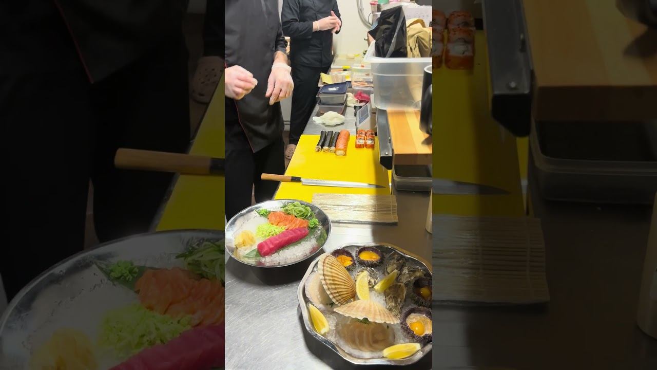 Готовим сашими из лосося и тунца #forelperm