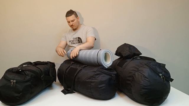 Обзор на Сумки - Баулы "СЛОН - М" 70, 95 и 120 литров в черном цвете от компании Цех Рюкзаков. смотреть онлайн