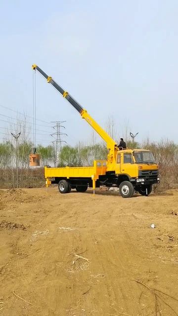 #8 tons of truck crane#small crane смотреть онлайн