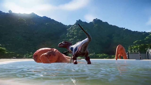 Black Panther Wakanda Megalodon Shark and Spiderman Dinosaurs Adventure in Jurassic World Evolution смотреть онлайн