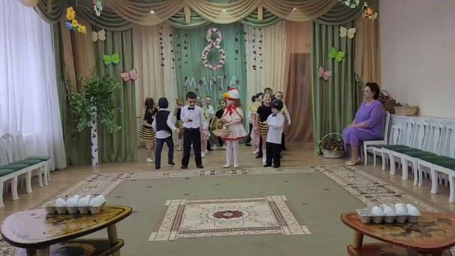 Эстафеты на утреннике 8 марта