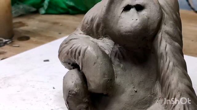 Sculpting A Little Orangutan In Clay - Sculpture Timelapse