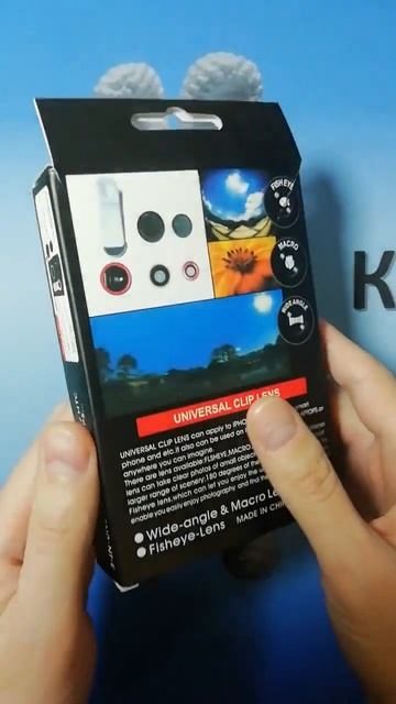 Макролинза-объектив для телефона 3 в 1 (фишай широкоформатный)