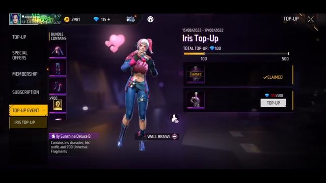 I GOT IRIS 😍💞 | FREE FIRE | ANGELINA FF QUEEN | FULL BUNDLE| PLEASE SUPPORT ME 🤍 | смотреть онлайн