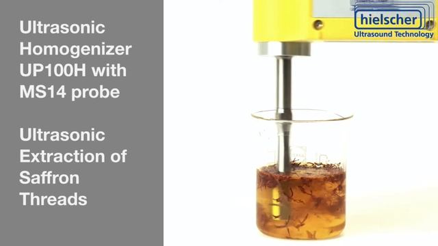 Ultrasonic Extraction of Saffron - Hielscher Ultrasonics смотреть онлайн