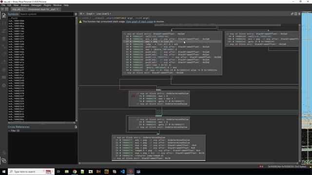 Binary Ninja - Fix unresolved stack pointer смотреть онлайн