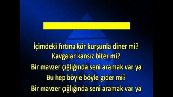 Deniz Tekin kendine iyi bak (karaoke)