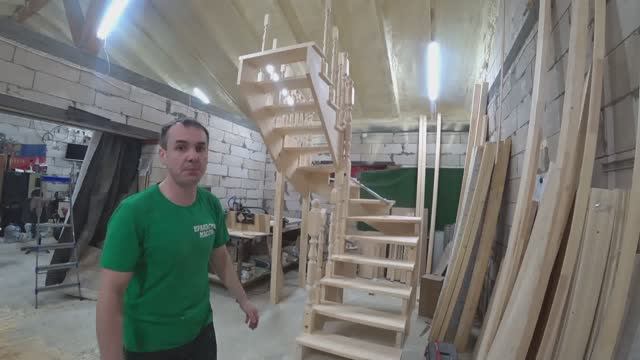 Деревянная лестница на заказ в Казань смотреть онлайн