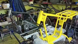 Готов очередной самодельный мотоцикл с двигателем от мотоблока,