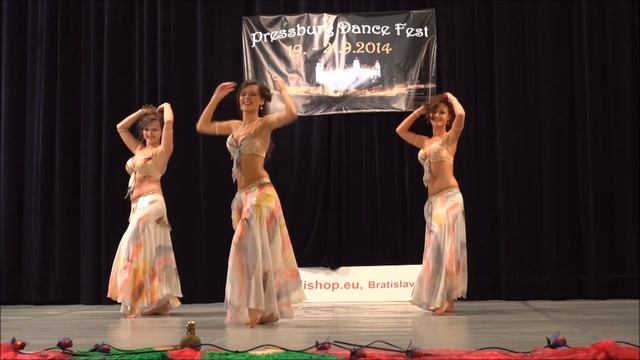 Ahlem - Iris , Kalilah & Leila performing megance during Pressburg Dance Fest competition смотреть онлайн