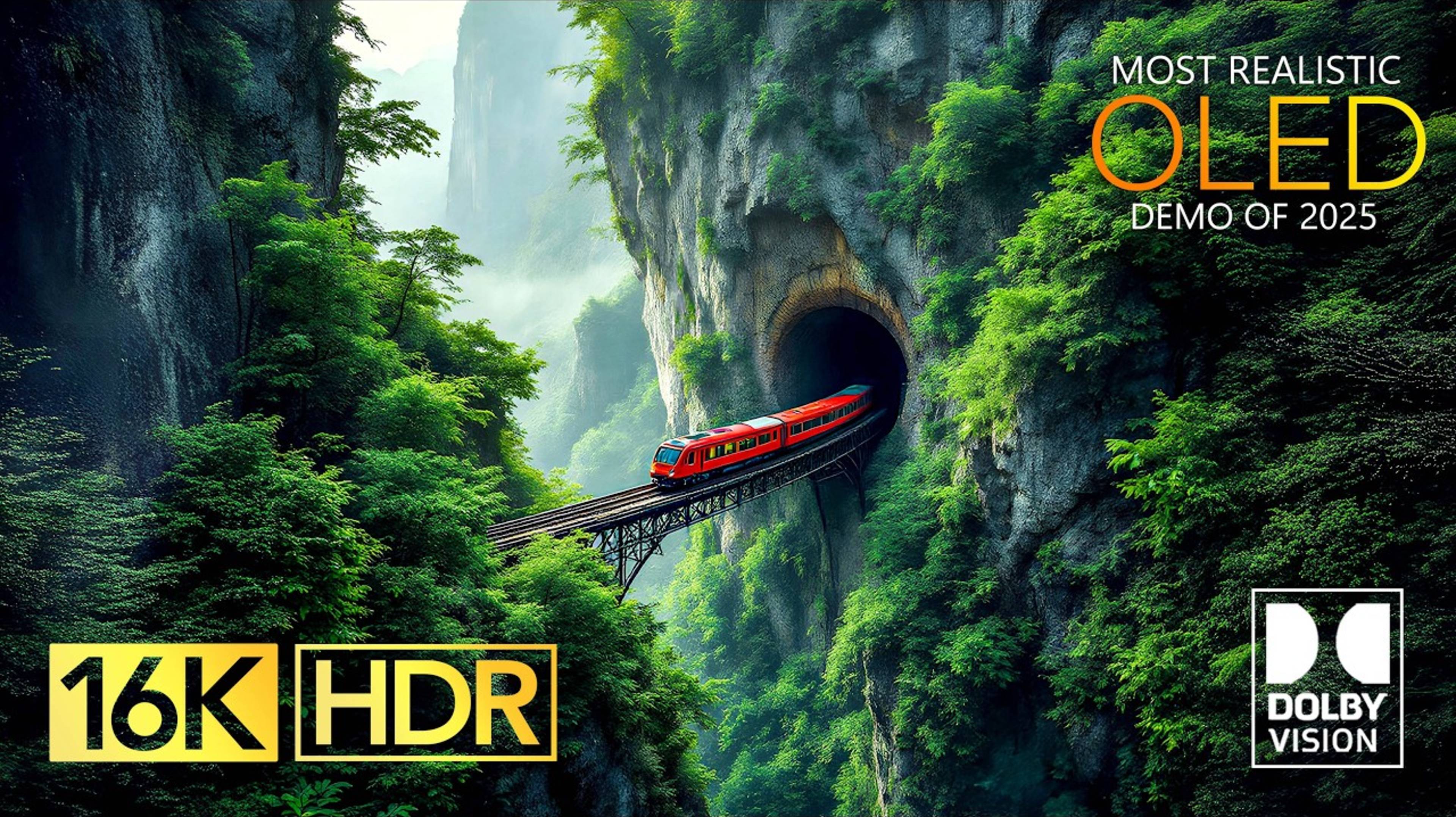 Лучший OLED-демо-ролик Dolby Vision 16K HDR 120 кадров/с смотреть онлайн
