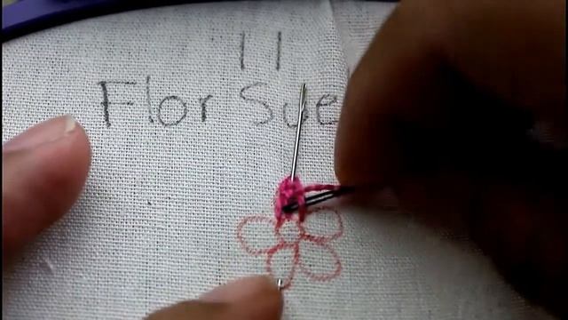 bordado facil, puntada 3d, bordado para principiantes, puntadas basicas, flor 3d bordada смотреть онлайн