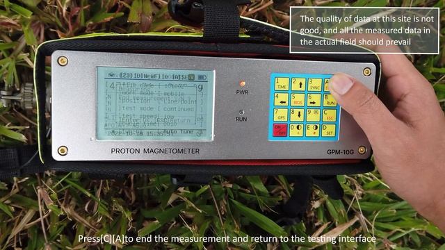 Proton Magnetometer Operation Explanation