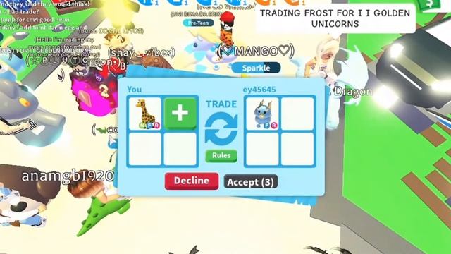 Seeing what people offer for a NEON GIRAFFE in adopt me | roblox | Stxrmy Skyz | смотреть онлайн