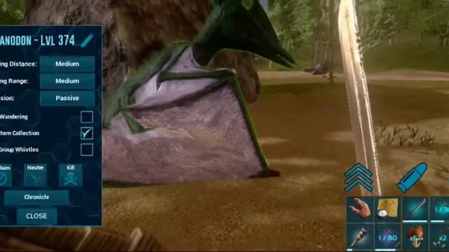 ARK mobile taming lvl 250 pteranodon смотреть онлайн